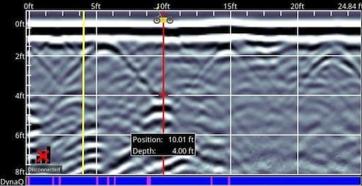 <img src="path/to/gpr-image1.jpg" alt="Ground-penetrating radar (GPR) image showing the presumptive grave of George Gilpin, a significant breakthrough in the search for his final resting place.">
