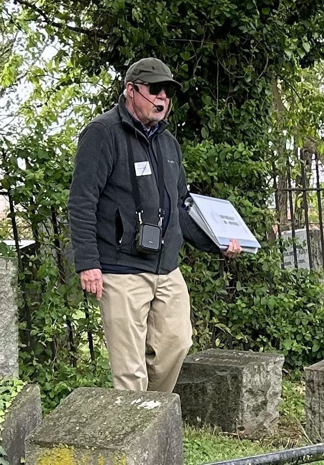 David Heiby leads Alexandria cemetery tours through the Wilkes Street Cemetery Complex